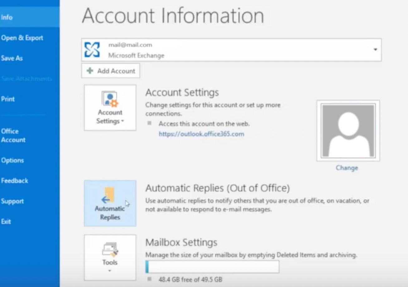 Out Of Office Email In Office 365 Intivix It Support Services Out Of Office Email In Office 365 Intivix It Support Services