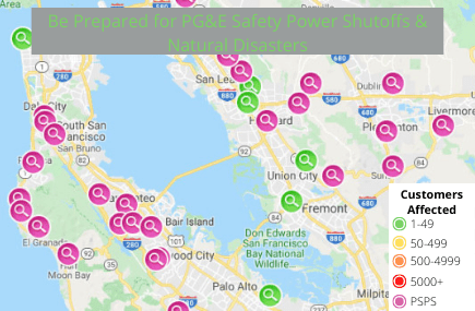 PG&E Safety Power Shutoff & Other Disasters